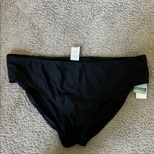 Island Waves Black Bikini Bottom NWT